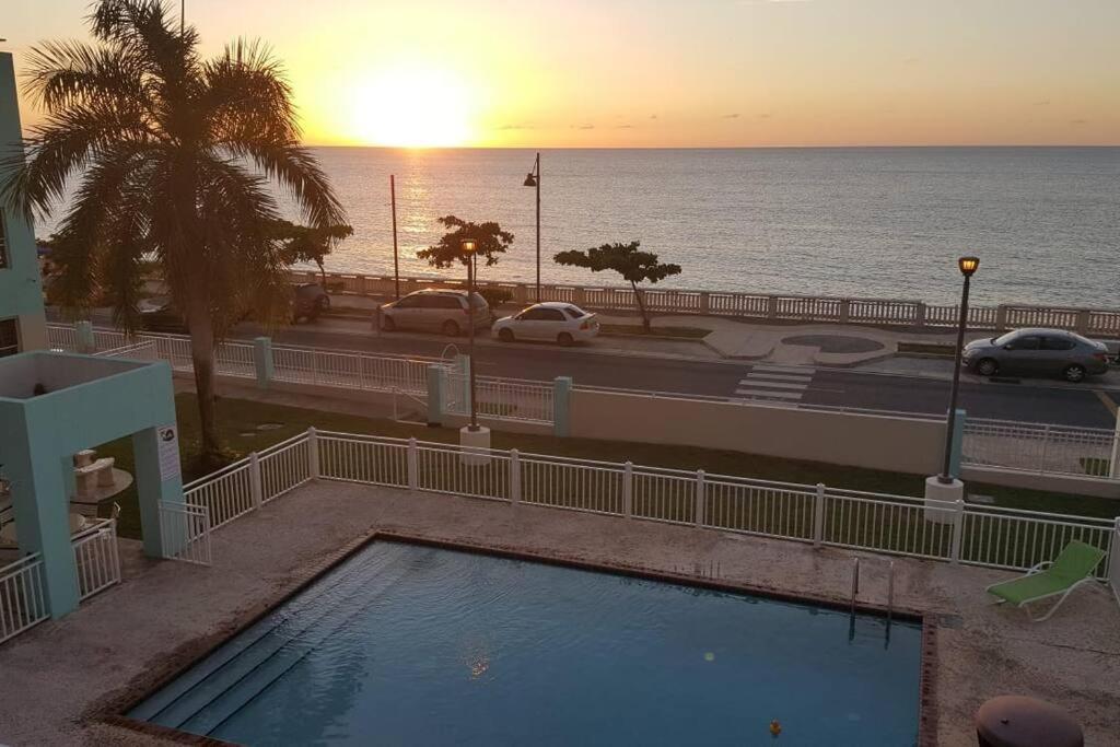 Summer All Year! Oceanfront With Pool A/C Aguadilla Buitenkant foto